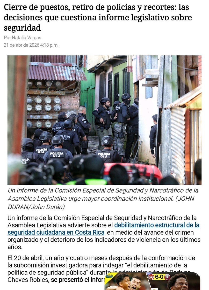 robolvar's tweet photo. Correcto, la seguridad está atada de manos en Costa Rica. https://t.co/sdNKoP2Bi3