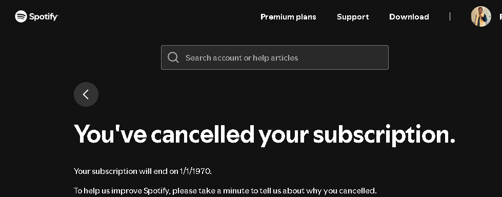Tericlewis's tweet photo. juh cancelled my spotify https://t.co/UhTCzcfXnU