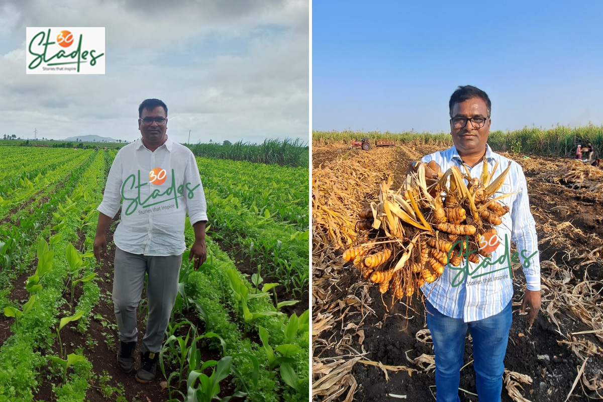 30stades's tweet photo. Vinod Todkar grows organic turmeric in Sangli, Maharashtra, and earns Rs 21 lakh annually. He has made a low-cost biofertiliser, which helps him harvest 4 tn of turmeric per acre. He shares how farmers can improve incomes by value addition:
https://t.co/u7emTKnv5L
#FarmingTips https://t.co/j4BmyGabVs