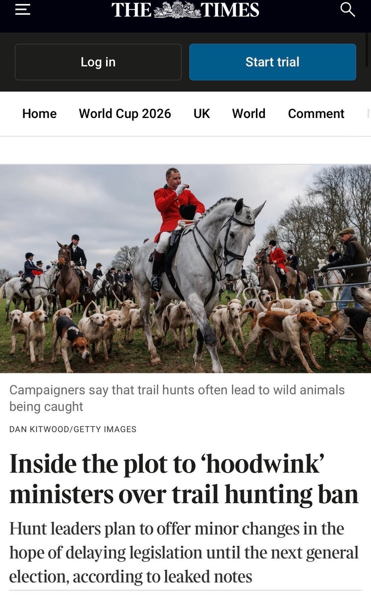 ProtectTheWild_'s tweet photo. Shock! Hunting groups planning how to get around the pending trail hunting ban. 

Yet more evidence we need the Hunting Act properly strengthened to ensure drag hunting doesn’t become the new smokescreen for illegal fox hunting. https://t.co/MIddWebrYZ