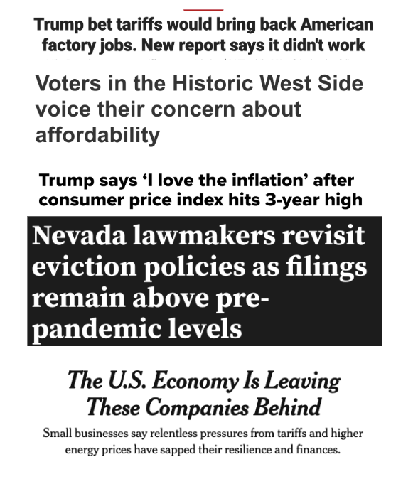 nvdems's tweet photo. Lombardo’s campaign is out with another billionaire-funded ad ignoring the painful reality that Nevadans are facing in his economy.

Here’s what he conveniently forgot to mention: https://t.co/cfZk1qN1Od