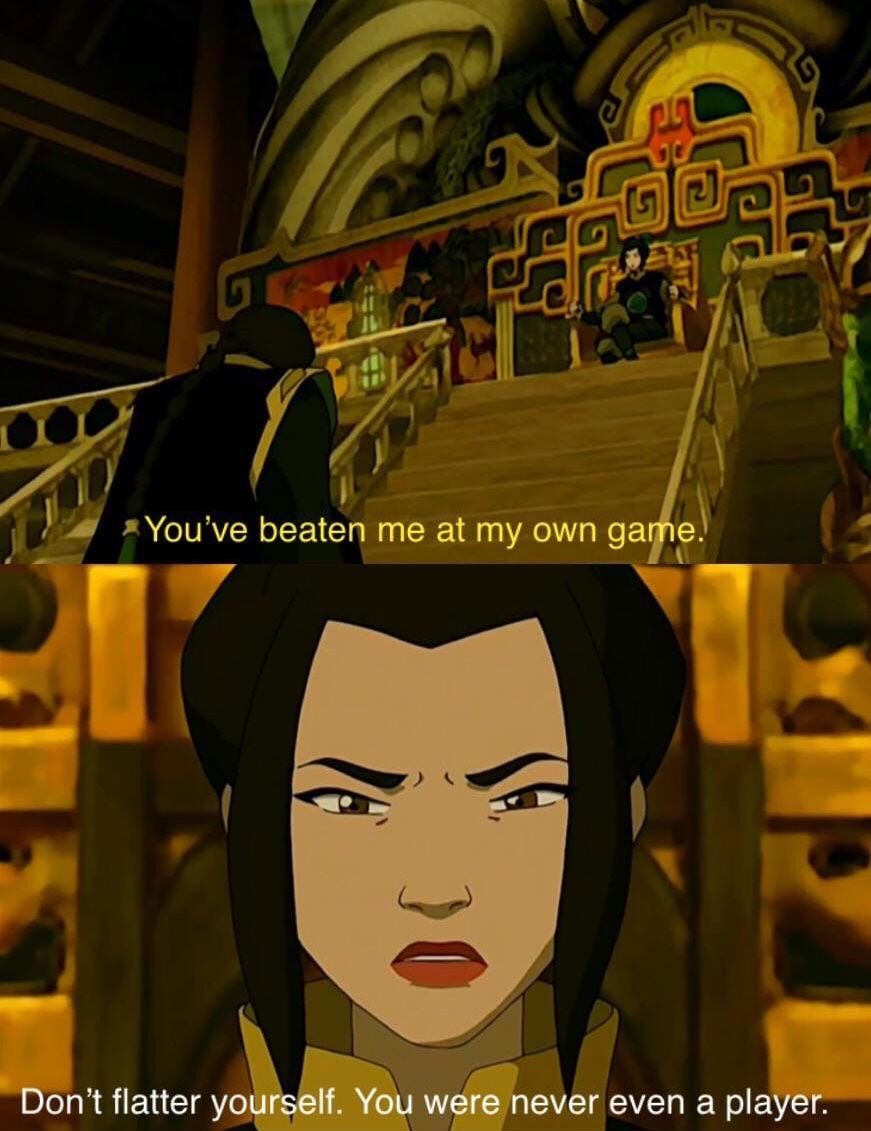 hinaluvr's tweet photo. Azula definitely has the most aura https://t.co/C7iFQvqQRi