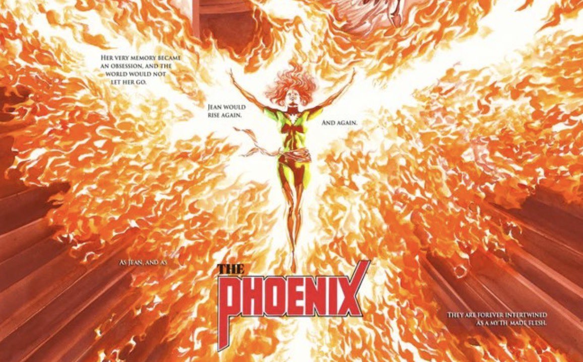EyeofHekate's tweet photo. I love the wording Alex Ross chooses when describing Jean, he doesn’t say she becomes a host or vessel for the Phoenix

He says she evolves, all sides and states of the Phoenix is Jean, it is all and always will be her https://t.co/2BEBW1aIQl