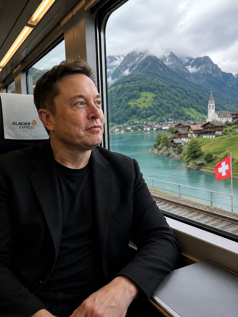 Mr_Rocket826's tweet photo. Be honest 👇 

Elon Musk offers you one free train ticket. ✨

Where would you go with him? 🤔

🅰️ Switzerland 🇨🇭
🅱️ USA 🇺🇸
🅲 Mars with Elon Musk 🚀
🅳 Anywhere Elon Musk chooses 😎 https://t.co/YzG5eDzkzx