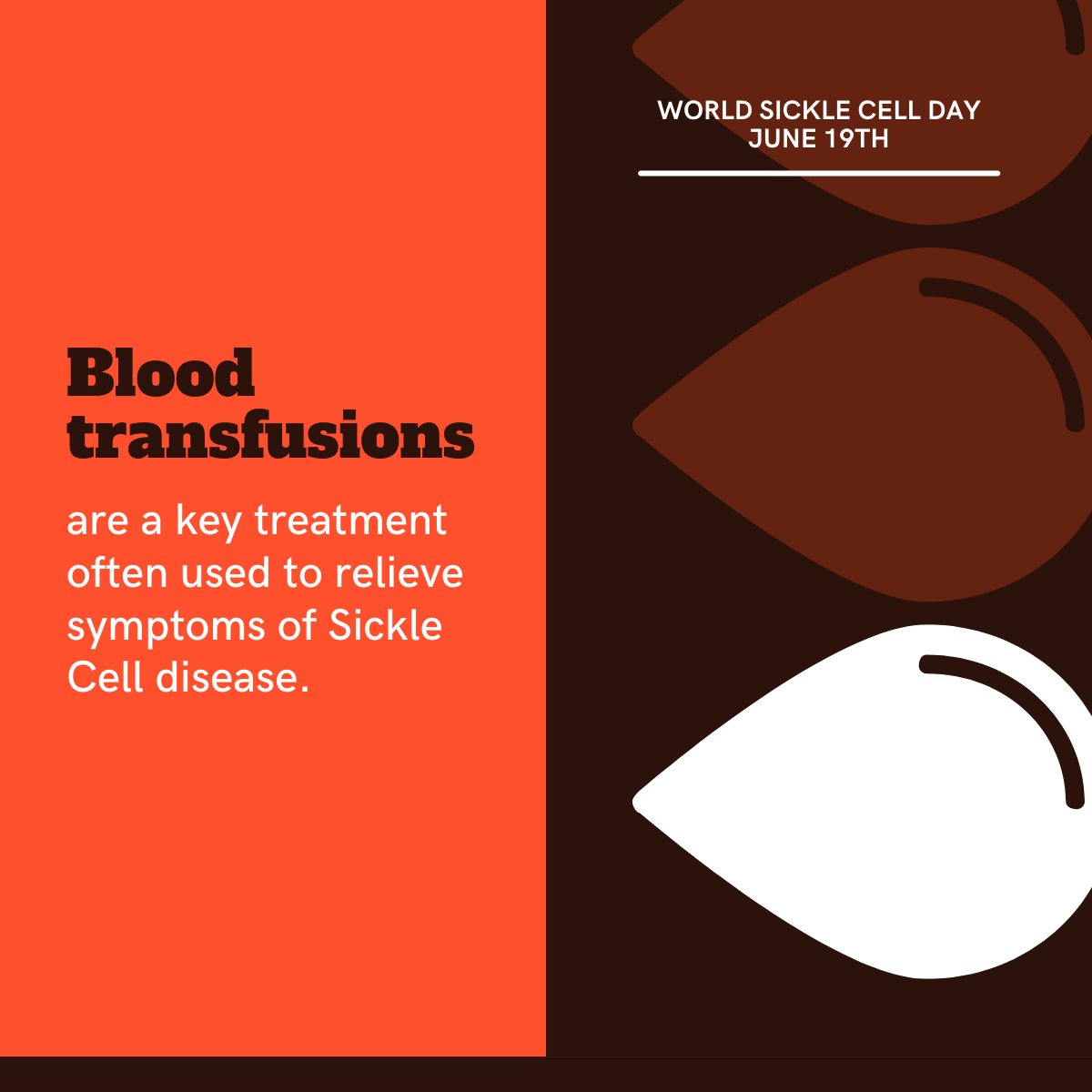 MoCoDHHS's tweet photo. Today is World Sickle Cell Disease Awareness Day. 100,000 people across the United States are affected by Sickle Cell Disease. Learn more here: https://t.co/W4y3aGvv3z https://t.co/oh51vbG9zL