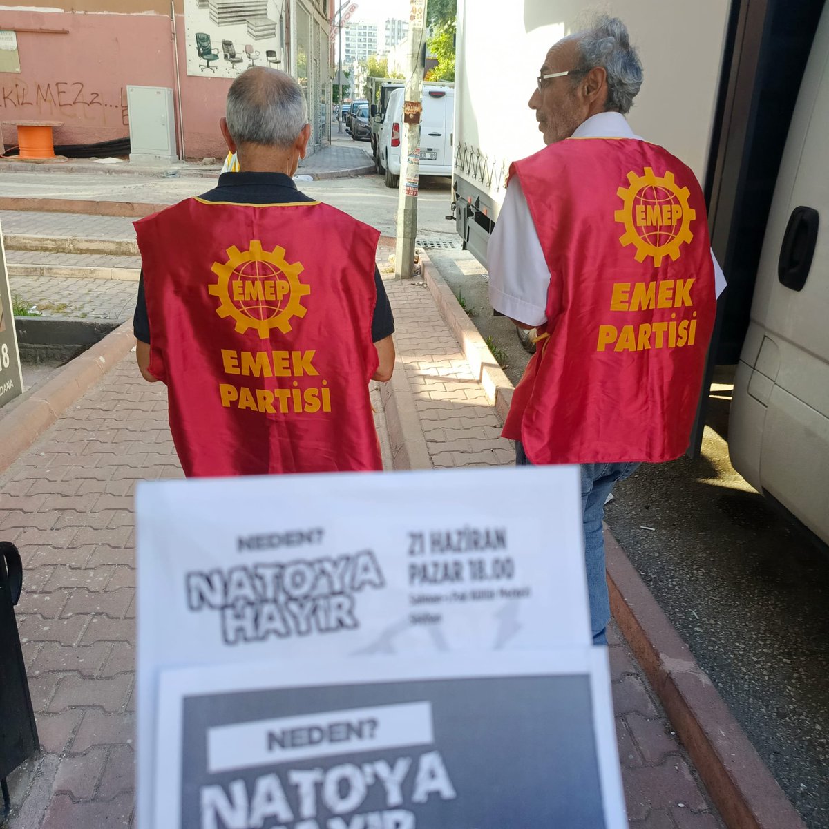 Adana_EMEP's tweet photo. Tüm Adana halkını NATO gerçeğini konuşmaya, sesimizi büyütmeye çağırıyoruz!
​📍 Yer: Salman-ı Pak Kültür Merkezi, Seyhan
🗓️ Tarih: 21 Haziran Pazar
🕕 Saat: 18.00 https://t.co/YxkBRaCF34