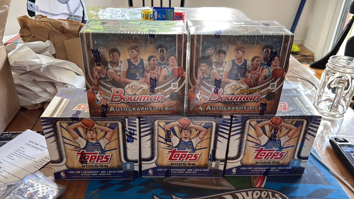 jtylersmith's tweet photo. @harrington25 just had these boxes delivered and they came with a little gift of 5 singles…do any look familiar? https://t.co/Z6eotfsKNd