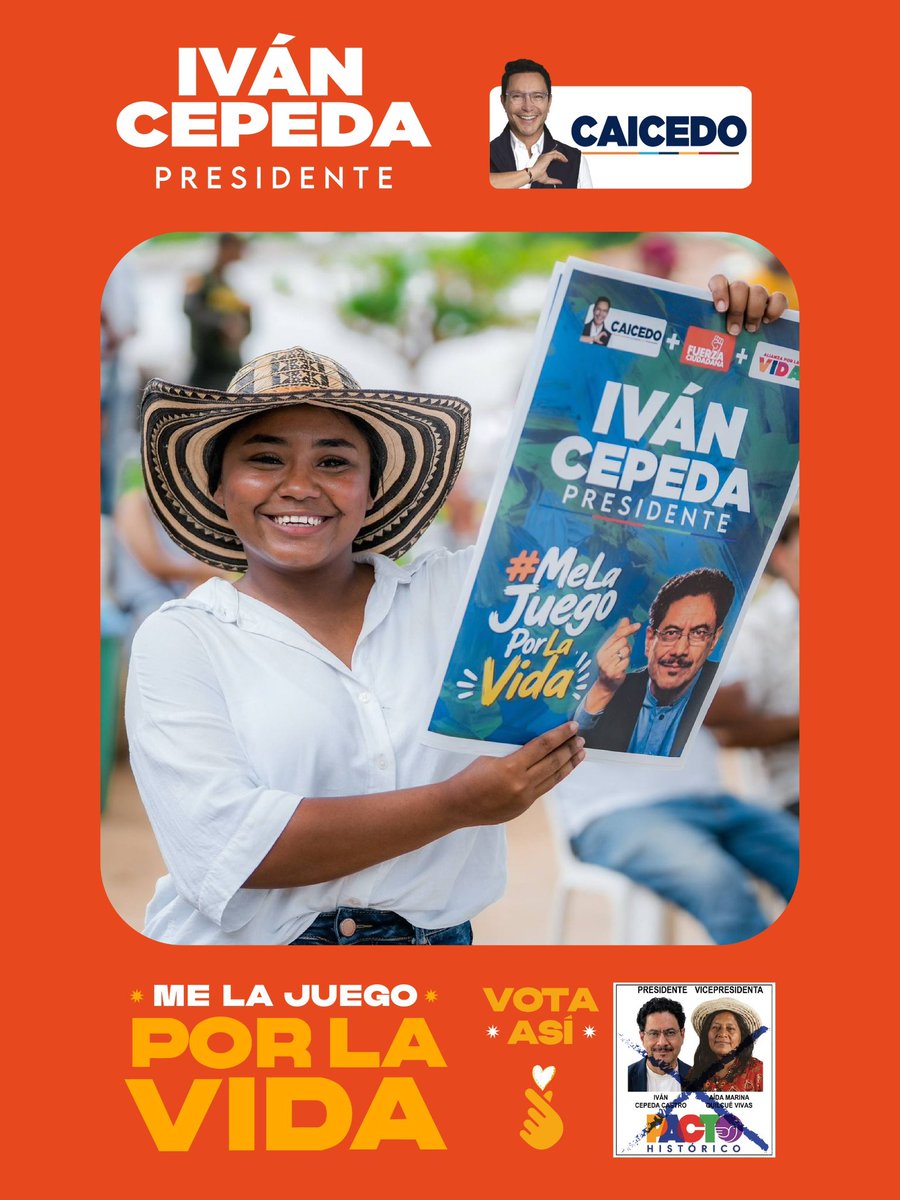 carlosecaicedo's tweet photo. Por las jóvenes de las regiones que sueñan con estudiar, trabajar y construir un mejor futuro sin tener que abandonar su tierra. Por más universidades. Por más oportunidades. Este 21 de junio, vota @IvanCepedaCast Presidente. Vota por la vida. https://t.co/WrUYVGFoEo