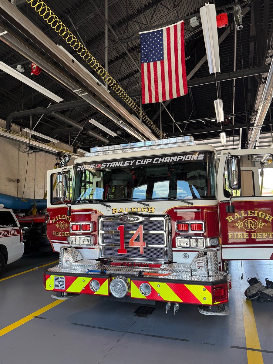 RaleighNCFire's tweet photo. See you Saturday at the parade! Let’s go Canes! https://t.co/hpP2Nd34l4 https://t.co/fhCxdRsQw4
