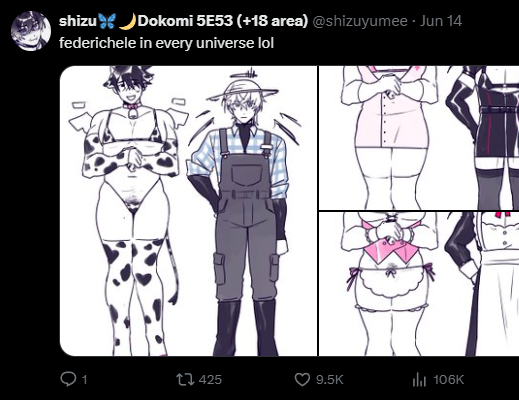 shizuyumee's tweet photo. whatever is the algorithm here but I can see when ppl prefer huge bonkers https://t.co/buwOguBM7P
