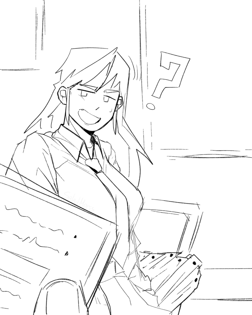 SaladMoris's tweet photo. "Eh? What are you talking about?"

#art #drawing #sketch https://t.co/LFBFvUbkMT
