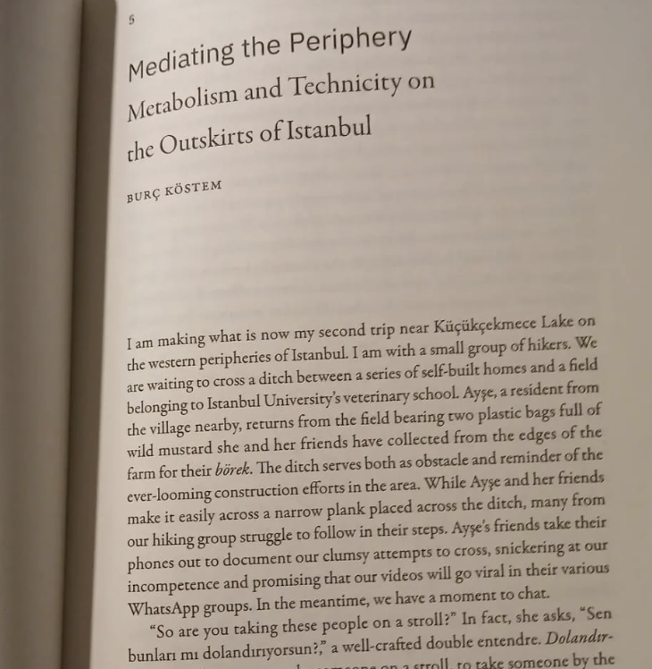 BonpourlorientK's tweet photo. I haven’t had a chance to post about it here. SO - Very happy to have a chapter in this wonderful volume. The piece thinks alongside artists working on infrastructure and ecology in İstanbul, while also staging an early encounter between Gilbert Simondon and communist theorizing. https://t.co/4p1pSyA89p