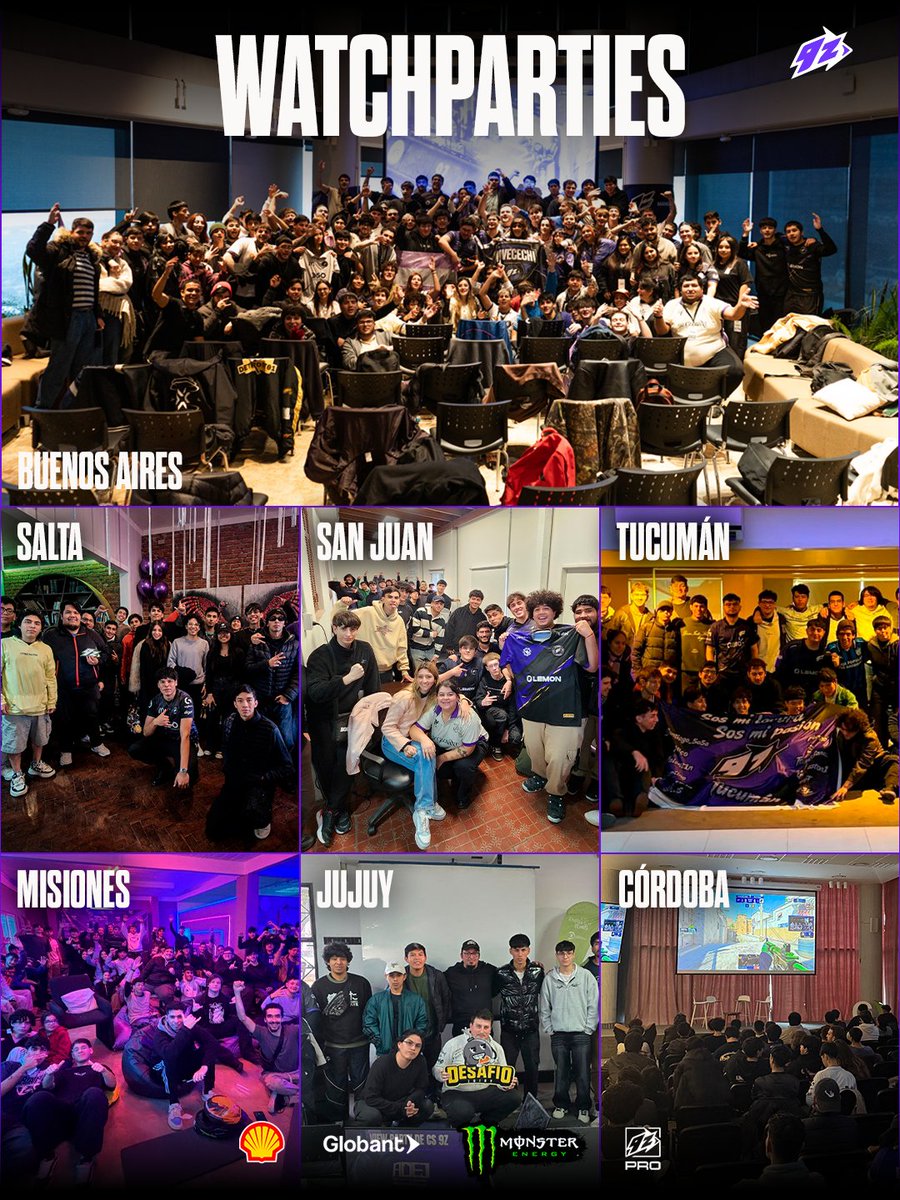 9zTeam's tweet photo. COPAMOS ARGENTINA 🇦🇷💜

El país fue testigo de la pasión de la banda violeta, nuestro último match en el IEM Cologne Major 2026 reunió a nuestros hinchas en Buenos Aires, Córdoba, Tucumán, San Juan, Misiones, Salta y Jujuy 

A 9z lo hace grande su gente, gracias a todos los que fueron a bancar #TodoVioleta💜 

¿En dónde no podemos faltar la próxima? 👀