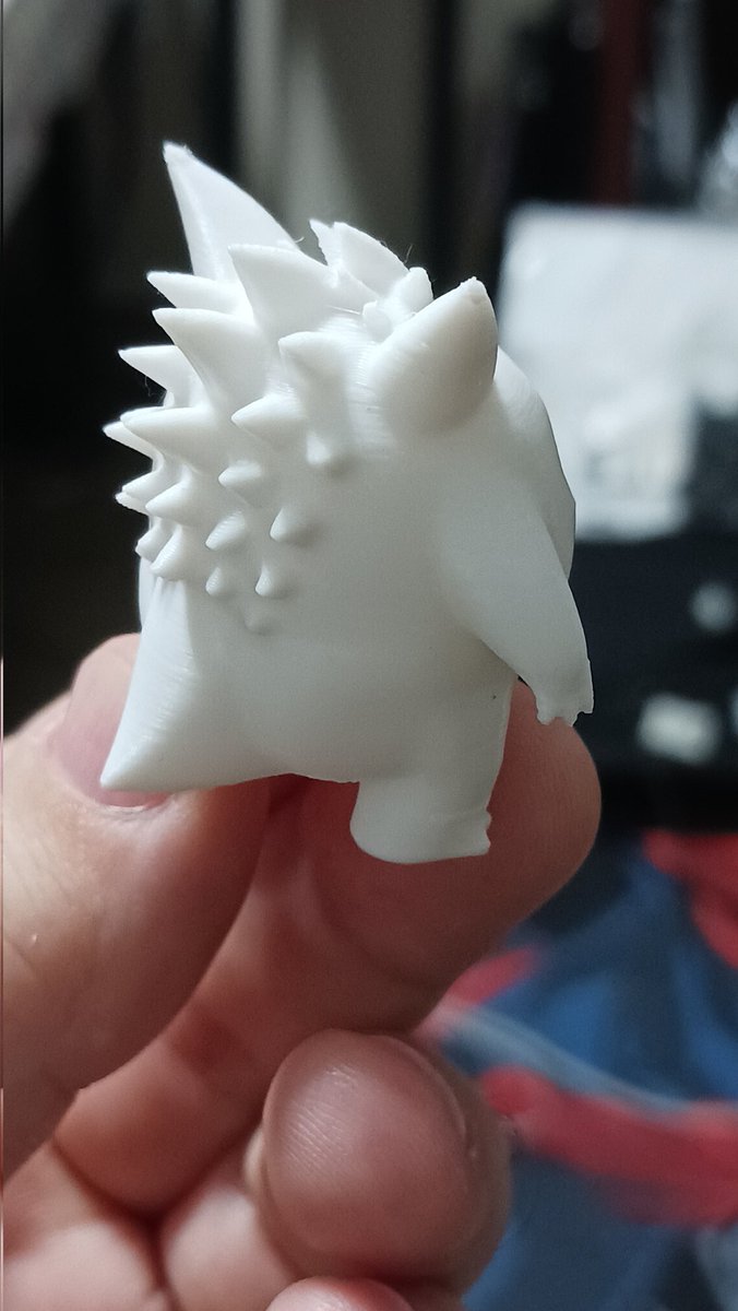 JohnMuellerTMG's tweet photo. @SapakiJoe I made a Gengar for a friend, ended up giving it cheeks like a potato fairy Lol This is the 3d printed result. https://t.co/1VMF9bEjVz