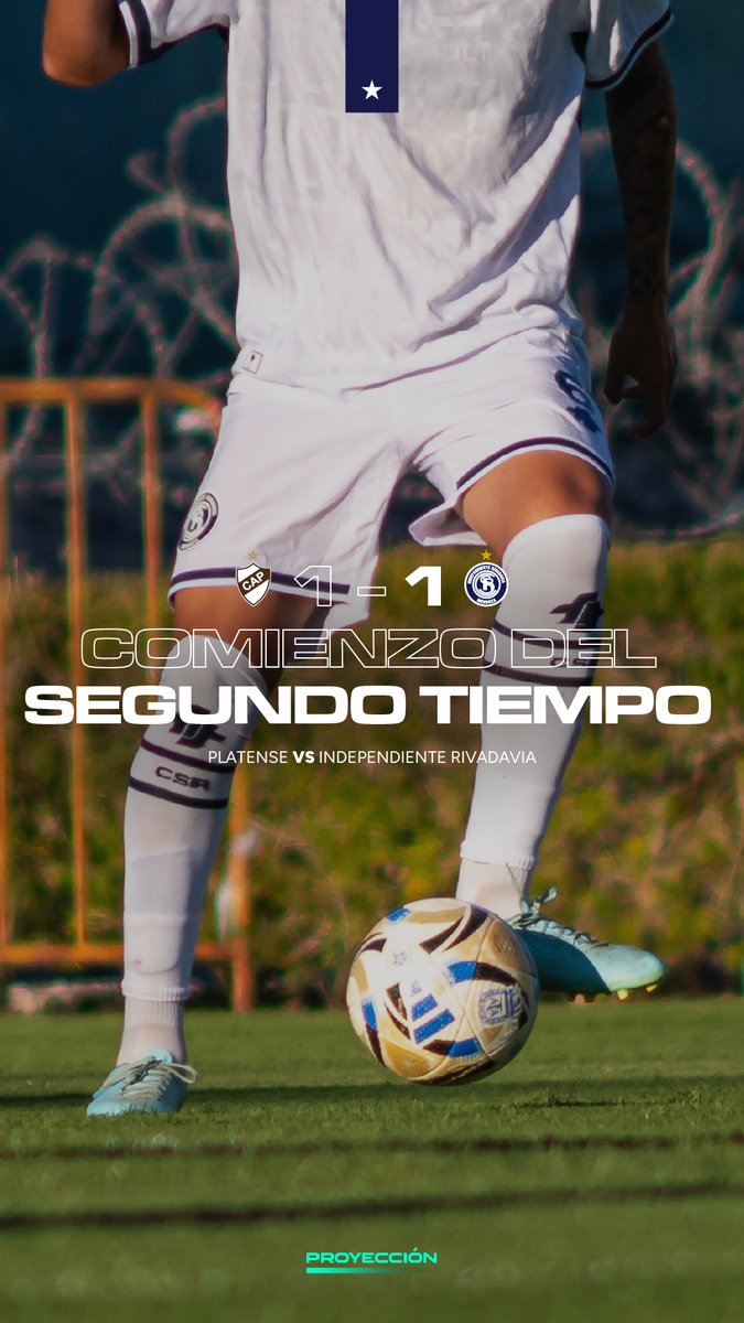 CSIRoficial's tweet photo. #TorneoProyección | Fecha 18

¡EMPEZÓ EL SEGUNDO TIEMPO!
Platense 1-1 Independiente Rivadavia

📺 Miralo en vivo: https://t.co/mo04B48LyO
#ElÚnicoCampeónDeCuyo https://t.co/6zyJ12f2PG