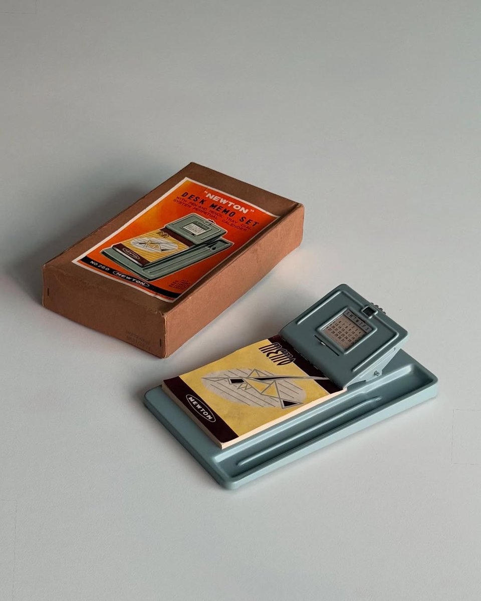 interiorsuckerr's tweet photo. 60's NEWTON Desk Memo Pad, Japan https://t.co/Xd6mOXyaU4