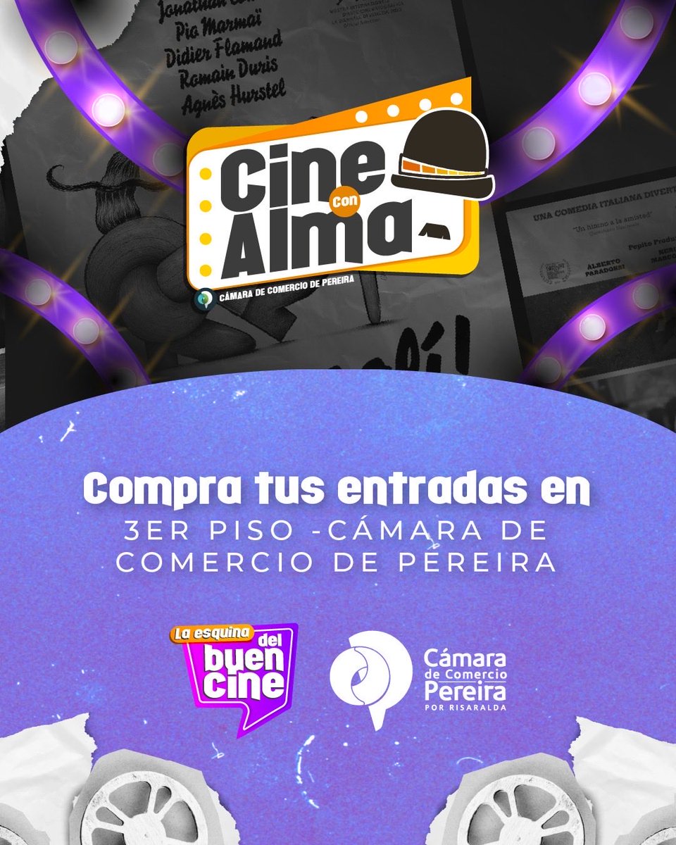 MINUTOPEREIRA's tweet photo. 🎥✨ Historias que merecen ser vistas.

🤓 Disfruta la programación del 25° Ciclo Rosa Hasta el próximo 27 de junio en Cine con Alma, Cine en Cámara.

📍Adquiere tus entradas en el 3 piso de la Cámara de Comercio de Pereira.

Conoce más información en https://t.co/y3vR4guse4 https://t.co/VjTttAHjxM