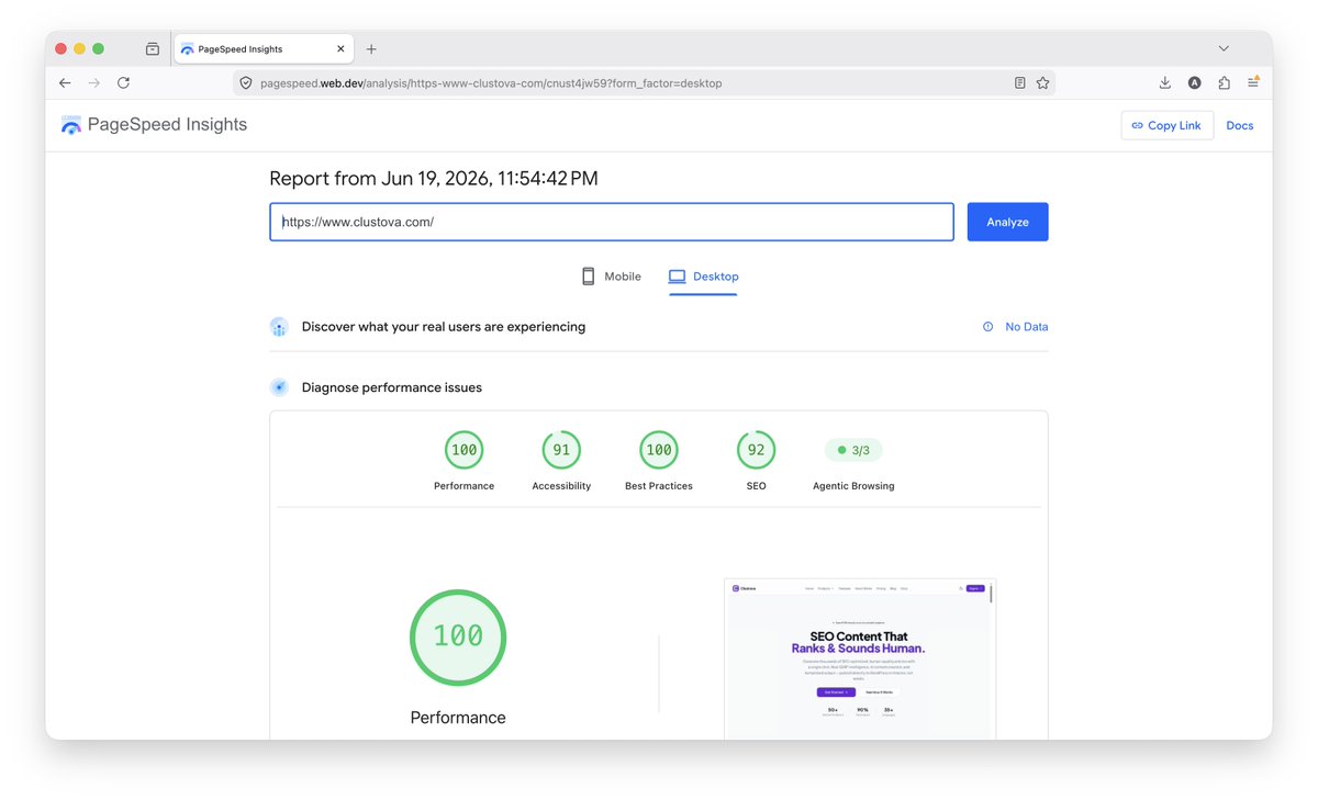 AfzalBuilds's tweet photo. Guys, make your SaaS solutions ready for Agentic Browsing Metric.  

What's your results? https://t.co/ljcDivmHkE