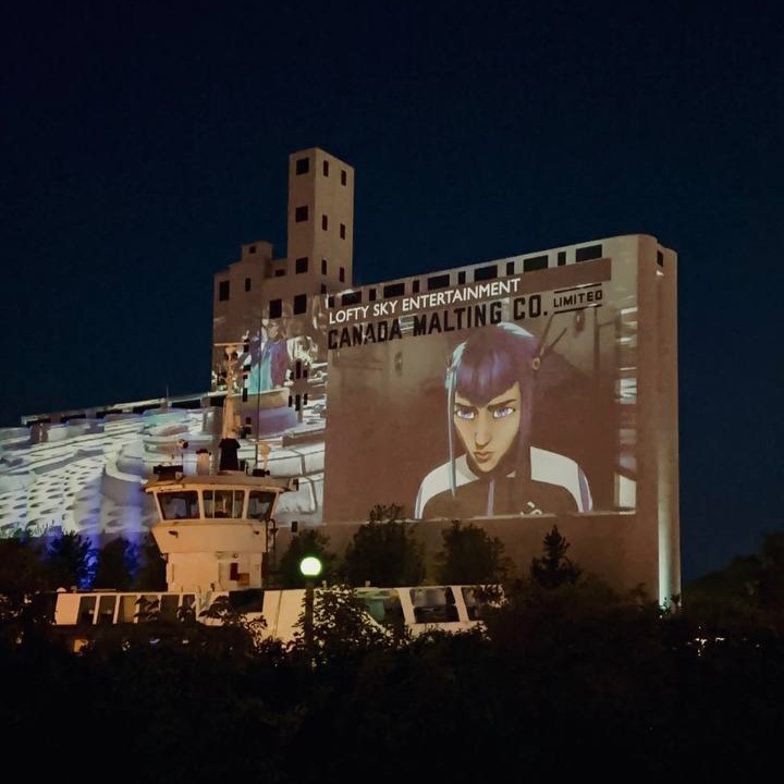 LoftySkyGames's tweet photo. Seeing our projects light up the Malting Silos as part of the Toronto Made Game Projection during the FIFA World Cup was pretty incredible! ✨🎮

Wishlist Hope in the City now:
https://t.co/4y1ghQ89Qa

Wishlist Sky of Tides:
https://t.co/XFoU2j8BIC

 @cgameawards  @cityoftoronto https://t.co/tosbRrE6lf