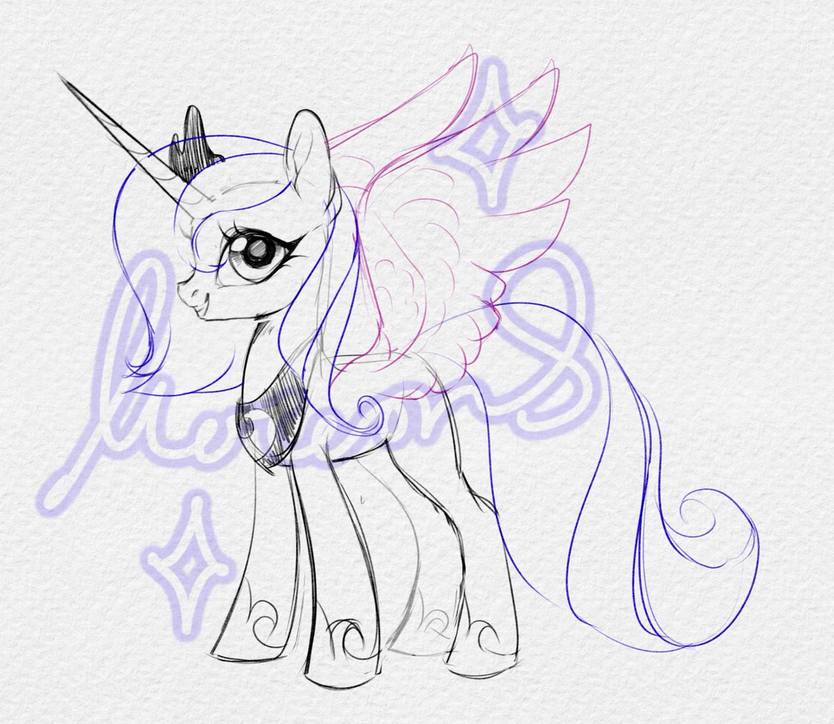 Meteor_S_Celes's tweet photo. lil Luna
#justasketch #mlpfim #Princessluna https://t.co/p232sSSmYT