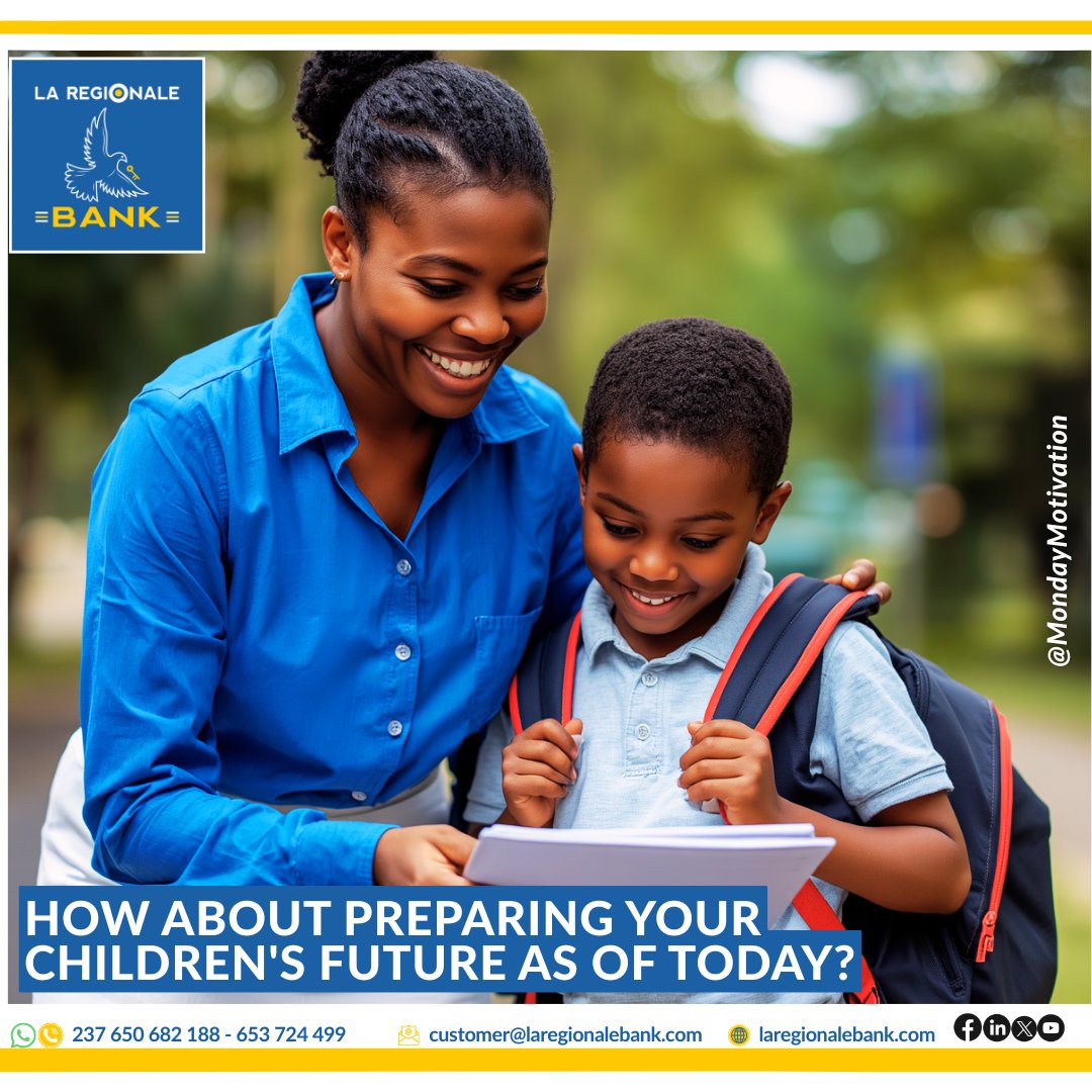 Regionale_BANK's tweet photo. [MONDAY MOTIVATION]

May this start of the week be the driving force behind your greatest projects.
Stop enduring the back-to-school pressure!
👉 Visit your local branch.
Have a great and productive week, everyone! ✨💼

#laregionalebank #Motivation #Project #Education #Future https://t.co/X6DUPcP02G