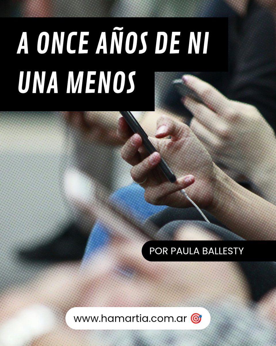 RevistaHamartia's tweet photo. 🎯 A ONCE AÑOS DE NI UNA MENOS

Escribe ✍ Paula Ballesty (@mpballesty)

👉 La violencia de genero ya no avanza solo sobre los cuerpos de las mujeres en los espacios domésticos e institucionales, sino en los territorios digitales.

👇

https://t.co/OLr9tHxSPx https://t.co/oH15Ztttc7
