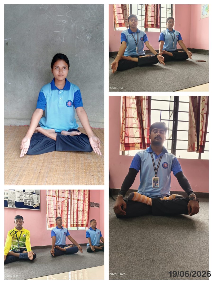 NSSSAMWB's tweet photo. 2 Days to Go For IDY
        19.06.2026
As part of the countdown to the 12th International Day of Yoga (#IYD2026),Our  NSS Volunteers individually practiced yoga at their respective localities and the college campus.
@_NSSIndia
@rdnss_kolkata @YASMinistry @PIB_India #IDY2026 https://t.co/oC52me4xO2