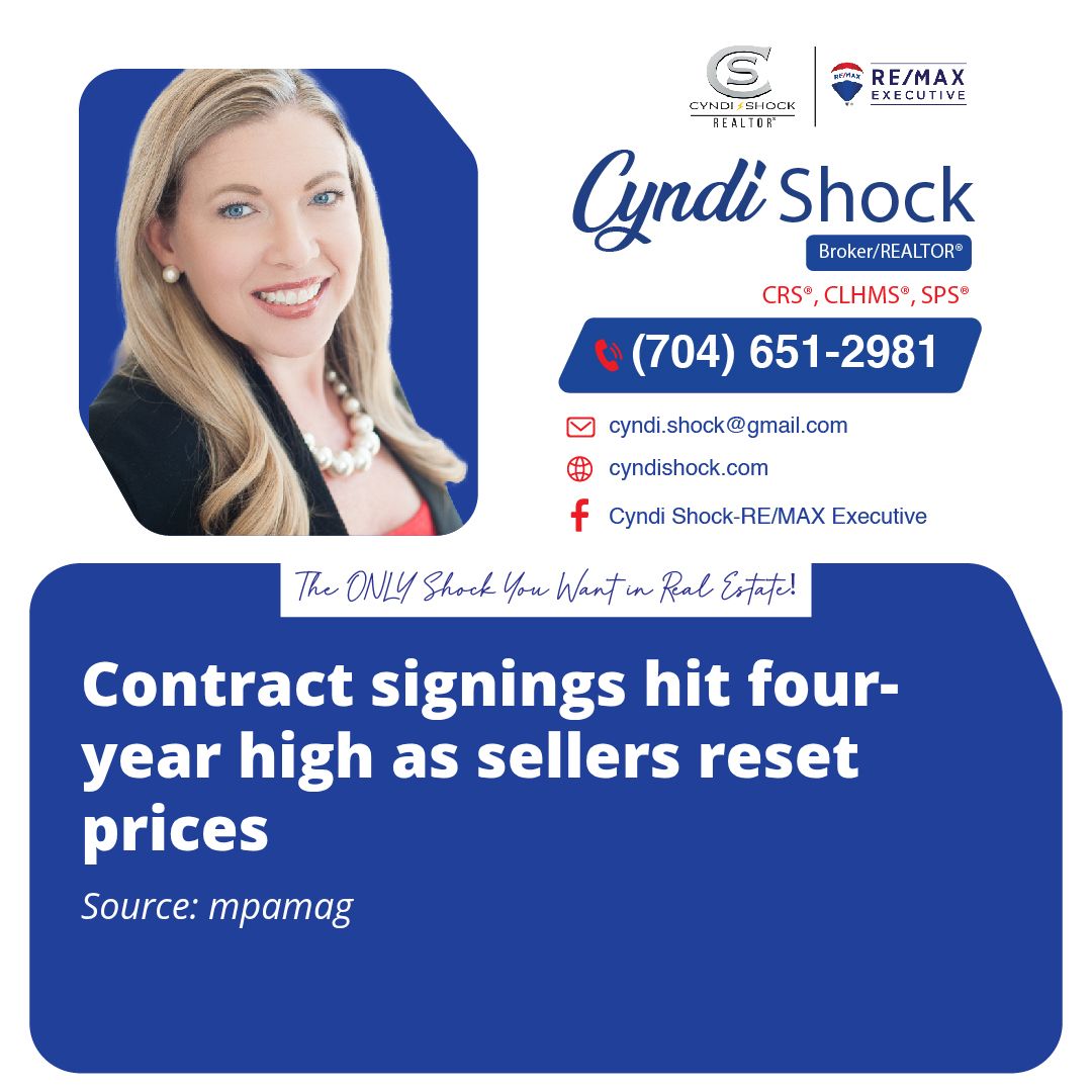 cyndishock's tweet photo. Contract signings hit four-year high as sellers reset prices
https://t.co/ci993vgZPD
Did you know US home contract signings just hit a 4-year high? 📈 More realistic prices ... https://t.co/fz8ugtnwG1