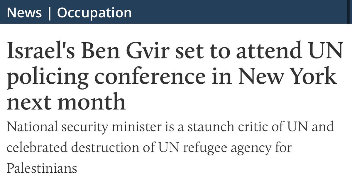 TrackAIPAC's tweet photo. Ben Gvir is coming to New York City next month for a UN policing conference.

He should be arrested. https://t.co/CrSIQ3LpsC