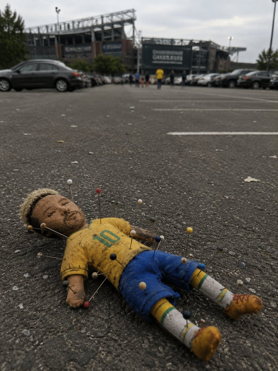 noeliaizarza's tweet photo. 🚨 Amigos, acabamos de llegar al estadio en Philadelphia para el Brasil 🇧🇷 vs Haití 🇭🇹 y miren lo que me encontré tirado en el piso...

No sé qué significa, pero sinceramente tengo miedo. 😳😂

📍 Philadelphia

#Brasil #Neymar #Haiti #HumorFutbol #CapitalDeportes https://t.co/rP3CJmubPj