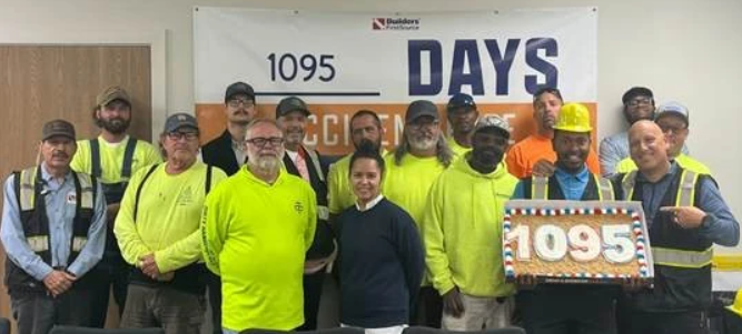 BldrFirstSource's tweet photo. A major milestone worth celebrating 👏

Congratulations to our Oklahoma City, OK North Yard team for reaching 1,095 days accident free.

It’s a powerful reflection of the team’s commitment to working safely and supporting one another every step of the way. https://t.co/aPoVP8BRZl