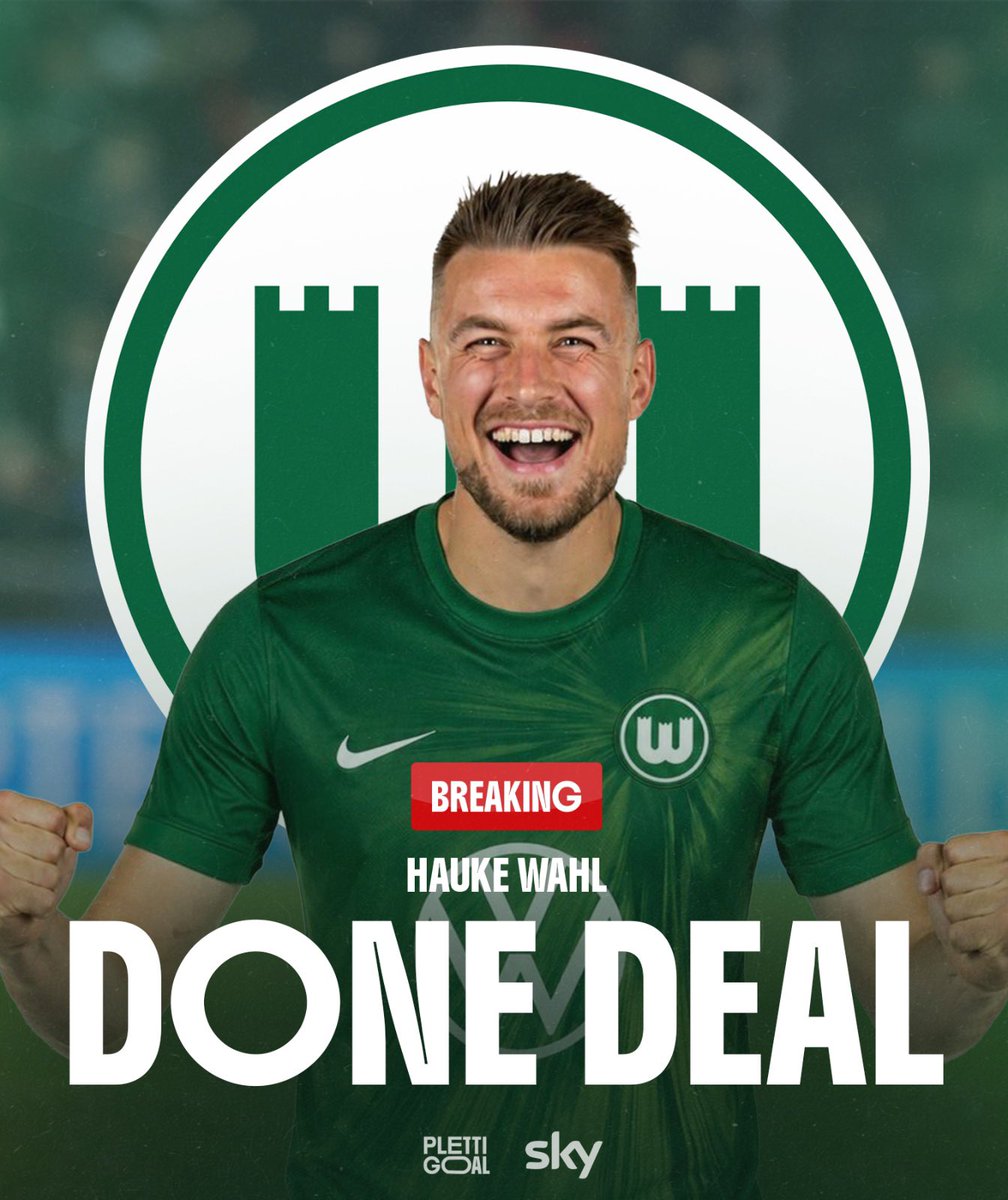 Plettigoal's tweet photo. 🚨💥 Hauke Wahl to VfL Wolfsburg - DONE DEAL ✔️

Full agreement with FC St. Pauli now reached. Transfer fee for the 32 y/o centre-back: more than €2m with add-ons included. Contract until 2029 + 1. Medical currently being scheduled. 

Negotiations were already at an advanced stage yesterday, as @rupertfabig reported. Now done. @SkySportDE 🇩🇪