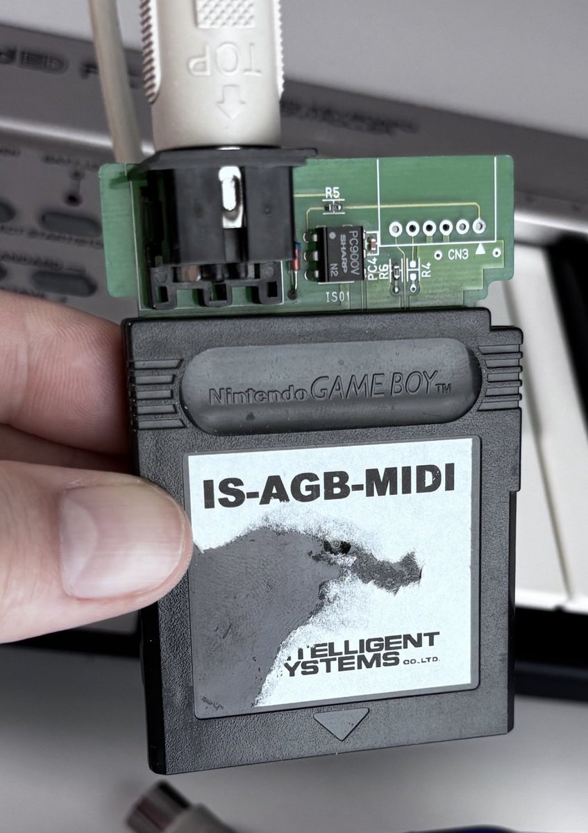 Gba Dev Kit This is the IS-AGB-MIDI development cartridge for #Gameboy Advance by ...