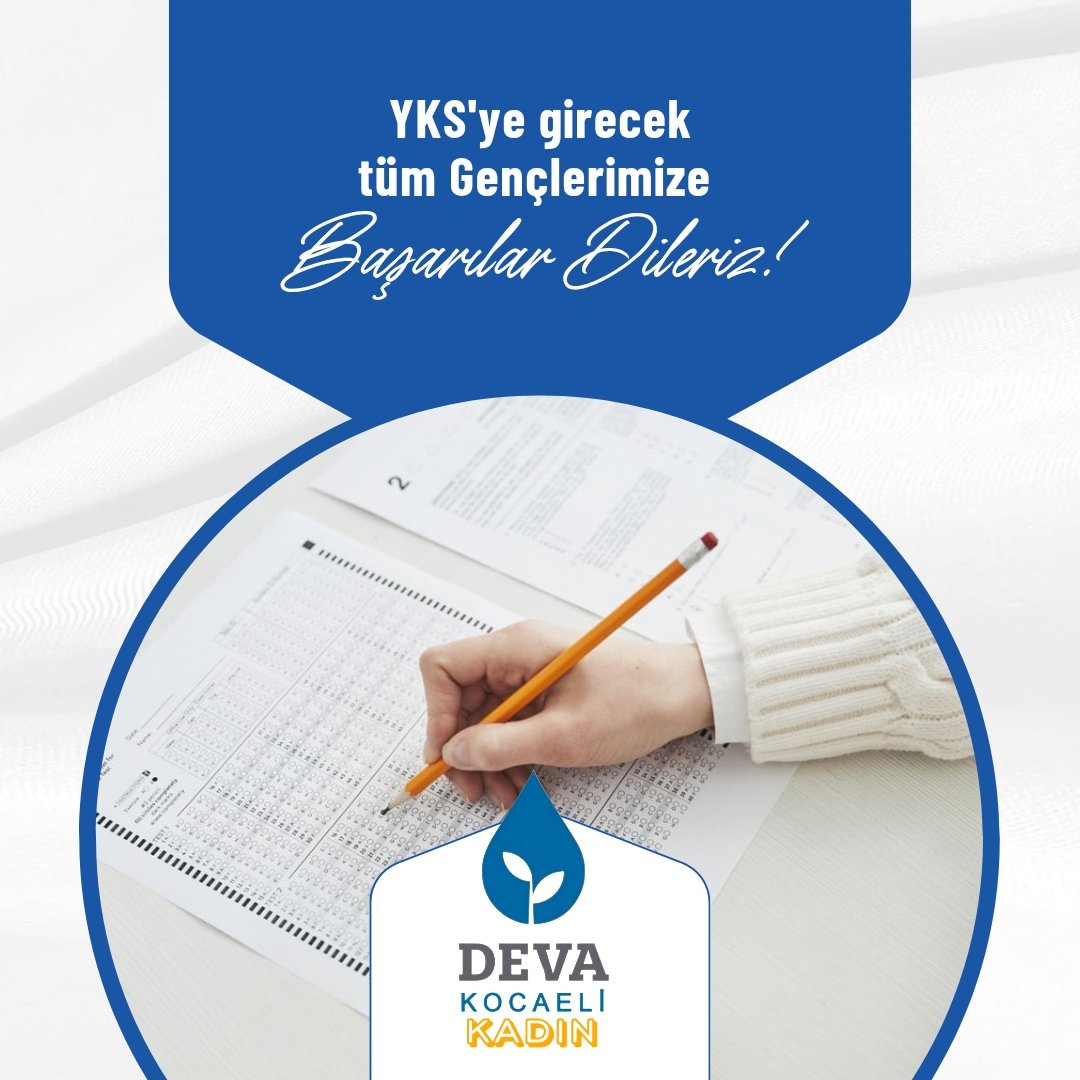 KadKocaeli's tweet photo. Sevgili Gençler! Uzun ve emek dolu bir hazırlık sürecinin ardından çıktığınız bu yolda, bilgi ve birikiminizi en iyi şekilde ortaya koyacağınıza inanıyoruz. Yolunuz açık, geleceğiniz aydınlık olsun.

@zeynep_sudan @devakadinda @KadirAbbasioglu @kocaeliyedeva41 https://t.co/ji94yRMtPN