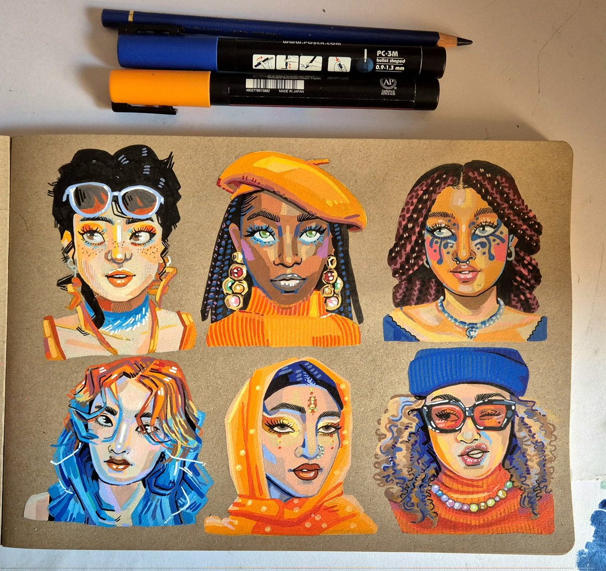 skeynautique's tweet photo. Full page! I love it 🧡💙 https://t.co/p4lt5vN3hX