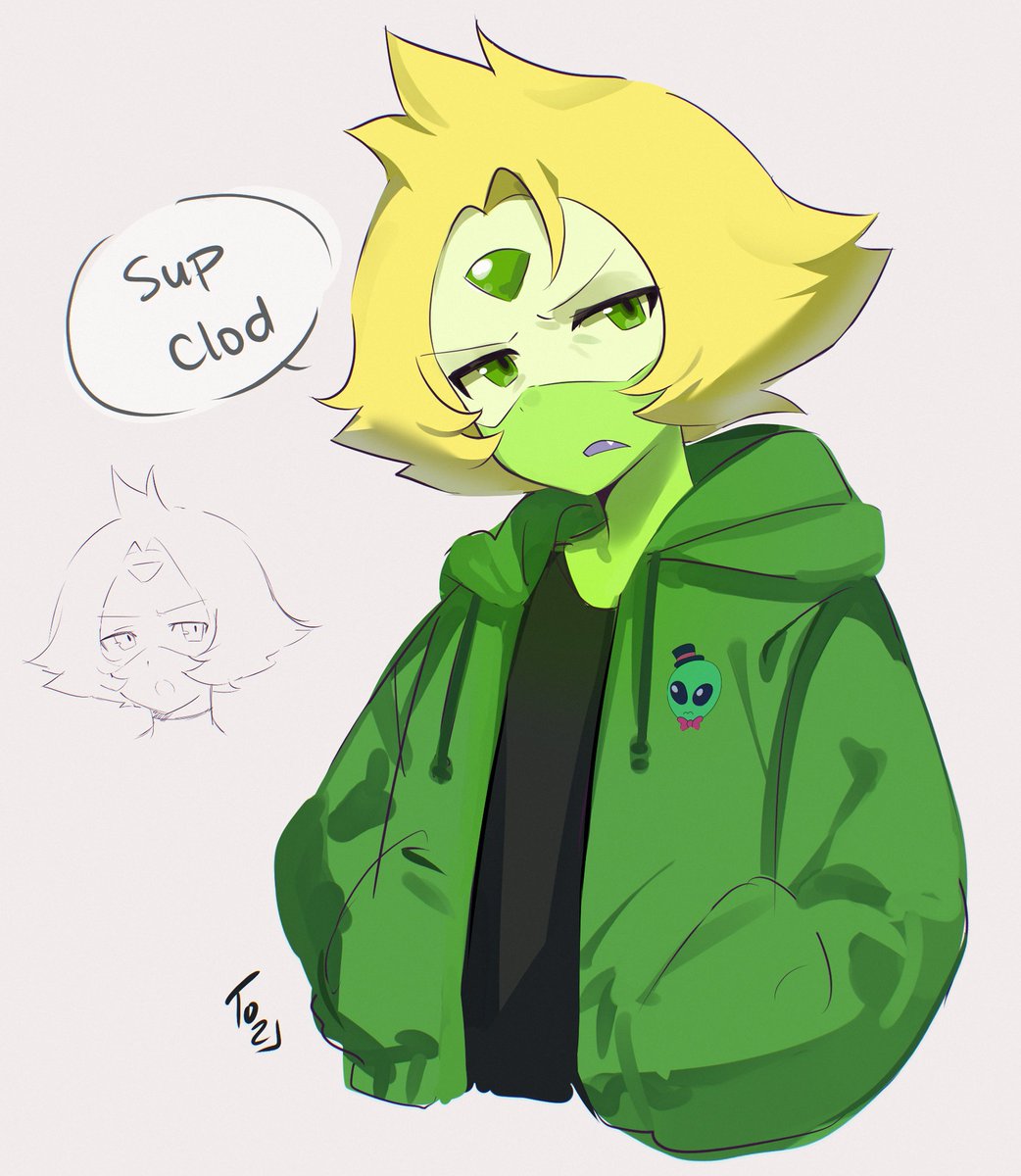 HnySoda_'s tweet photo. Peridot sketch https://t.co/92vMu9gqfJ