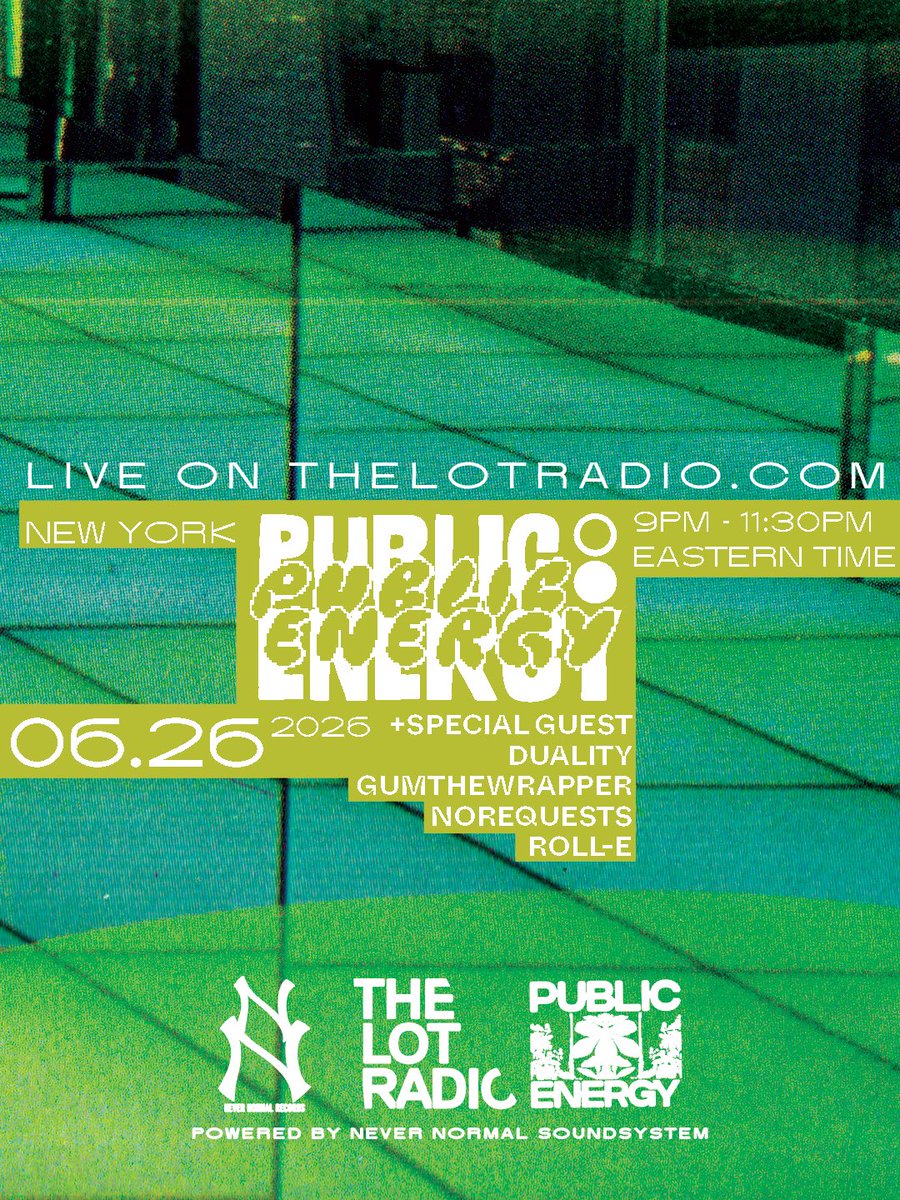 __Duality's tweet photo. @TheLotRadio next week with my brothers - huge love to @NEVERNORMALRECS for the curation slot :) see you next week NYC https://t.co/7UFBa2mest