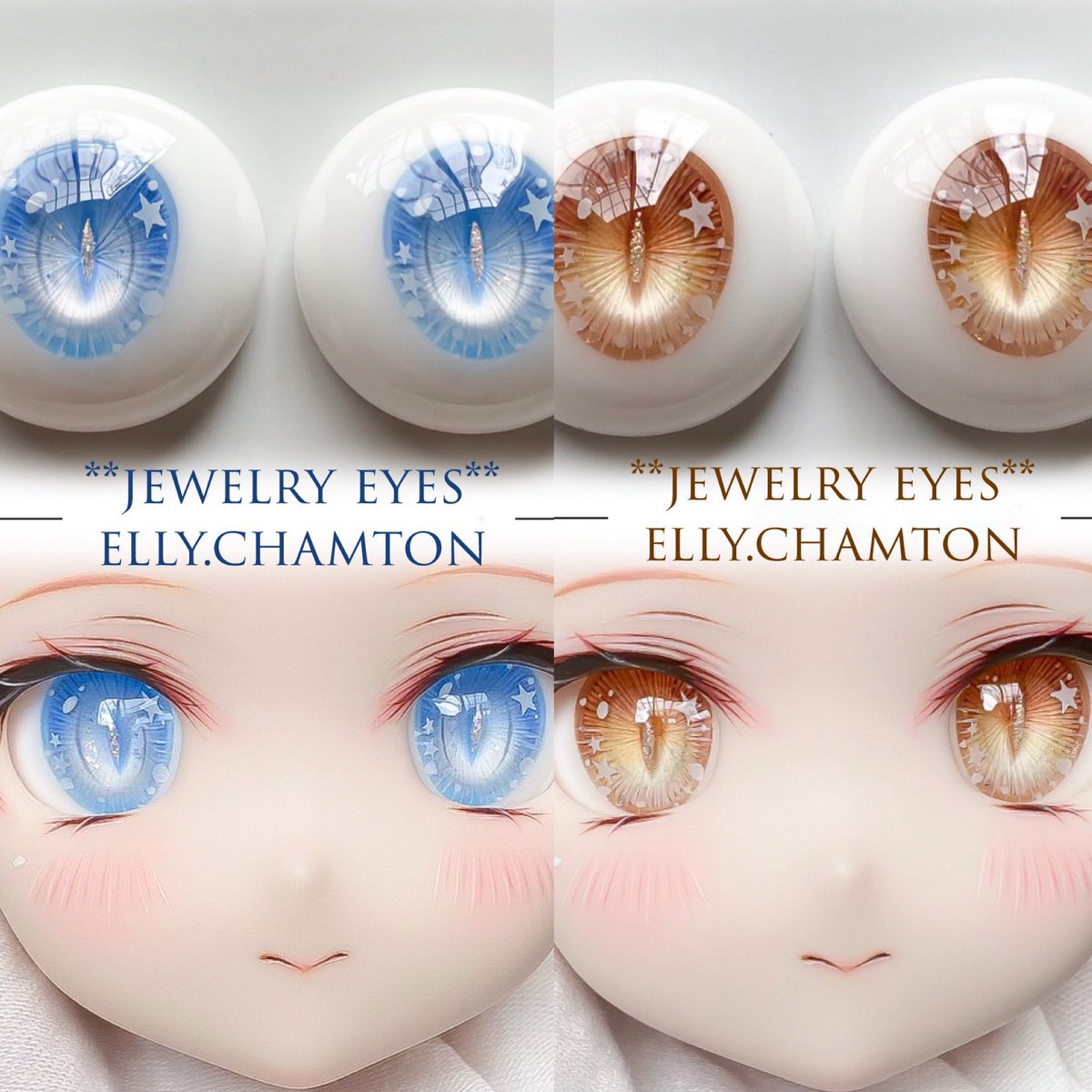 elly_chamton's tweet photo. 𝙴.𝙲

お星様の煌めきを☪︎⋆｡˚✩
(イエローブラウンは前回キャンセルとなった為、今回の出品で再出品いたします。)
掛け合わせでうまれる
奥行きのあるアニメアイ✩︎⡱

#DD
#DDアイ
#彫刻アイ
#レジンアイ
#ドールアイ
#ドルフィードリーム 
#いーちゃむアイ
#まりりっこ https://t.co/ILclWtmiH9