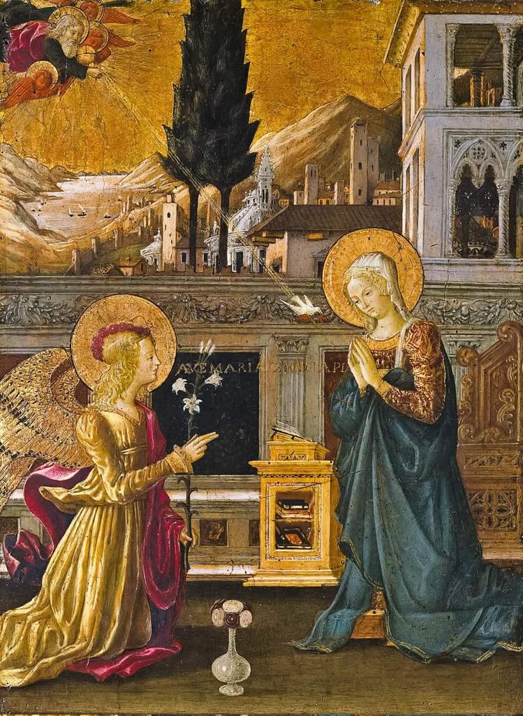 RamellaUgo's tweet photo. Benedetto Bonfigli 1420 1496 Annunciazione https://t.co/darxN5dj4g