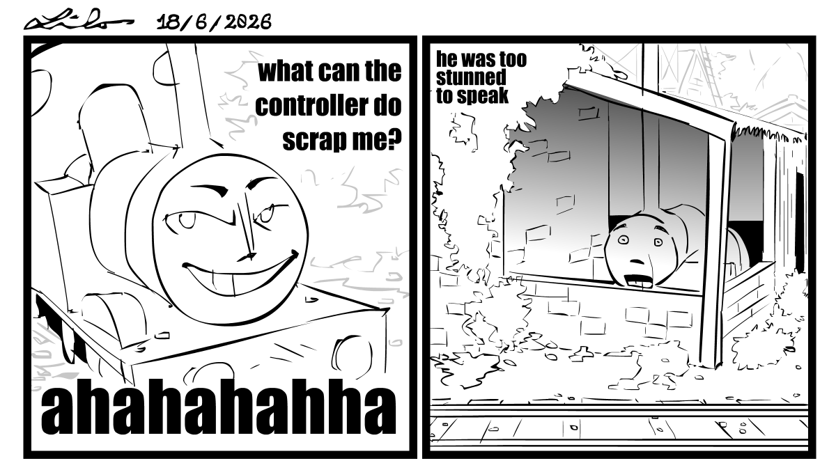 JeeraLilo21295's tweet photo. Smudger gets turned into a generator #thomasthetankengine #comicposter https://t.co/9ni1sZiYVm