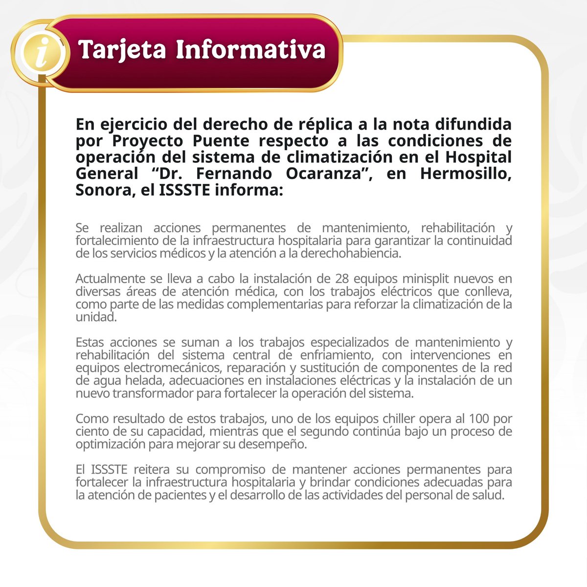 Issste_Sonora_'s tweet photo. @ProyectoPuente @elalbertomedina @Morpheus_mx1 https://t.co/dPekxo6oQN