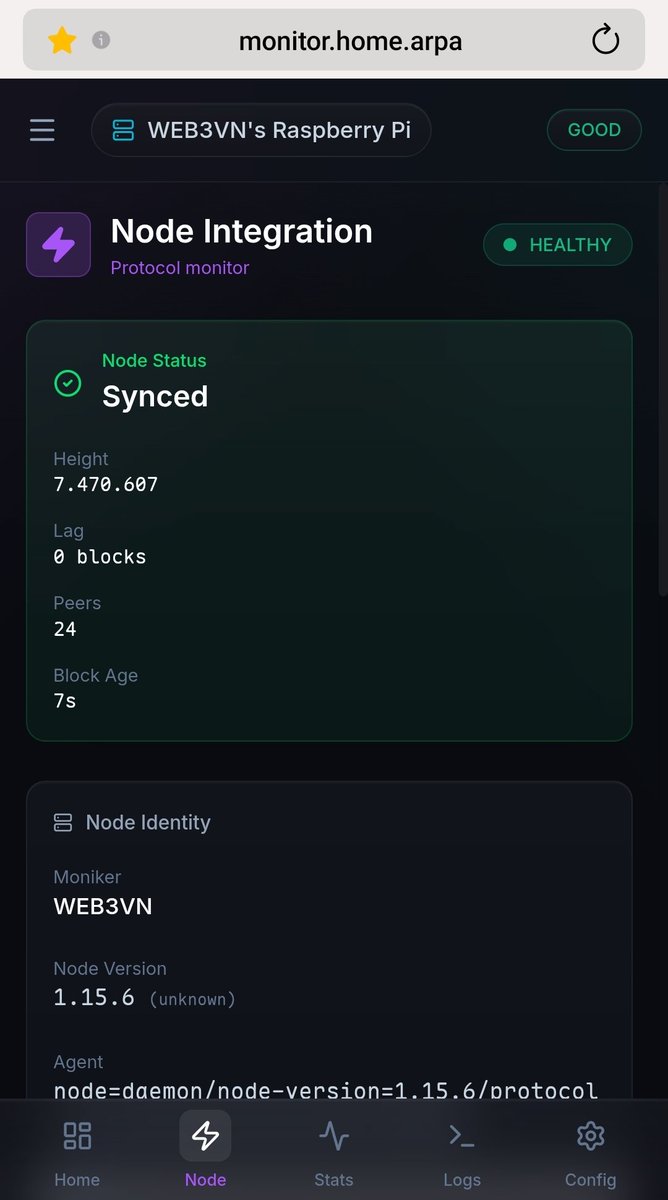 web3vietnam's tweet photo. Pactus running smoothly on WEB3VN’s Raspberry Pi ✅

Synced. 0 block lag. 24 peers. Healthy node.

Lightweight hardware, real validator participation, and a greener Layer-1 network.

@PactusChain https://t.co/eMBftlKU7O