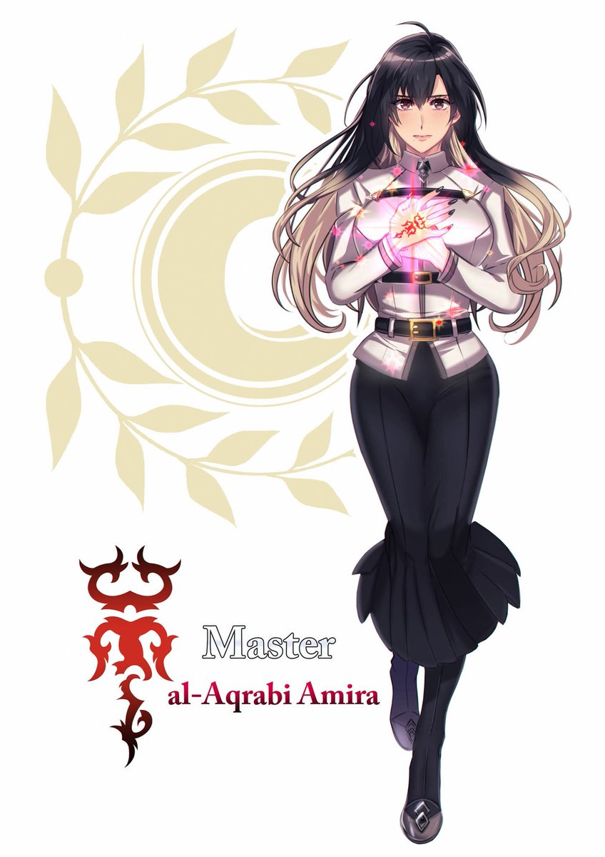 tgktgkfgo's tweet photo. ※ファンによるオリジナルキャラクターであり、公式設定ではありません。

オリジナルキャラクターを描くのが好きなので、ずっと前にカルデアのマスター「アミラ」を作りました
彼女はアルジュナのマスターで、いつも肩を並べて一緒に戦っています。
こちらは基本デザインと最近描いたちび版です！💖 https://t.co/X4JSgO10jh