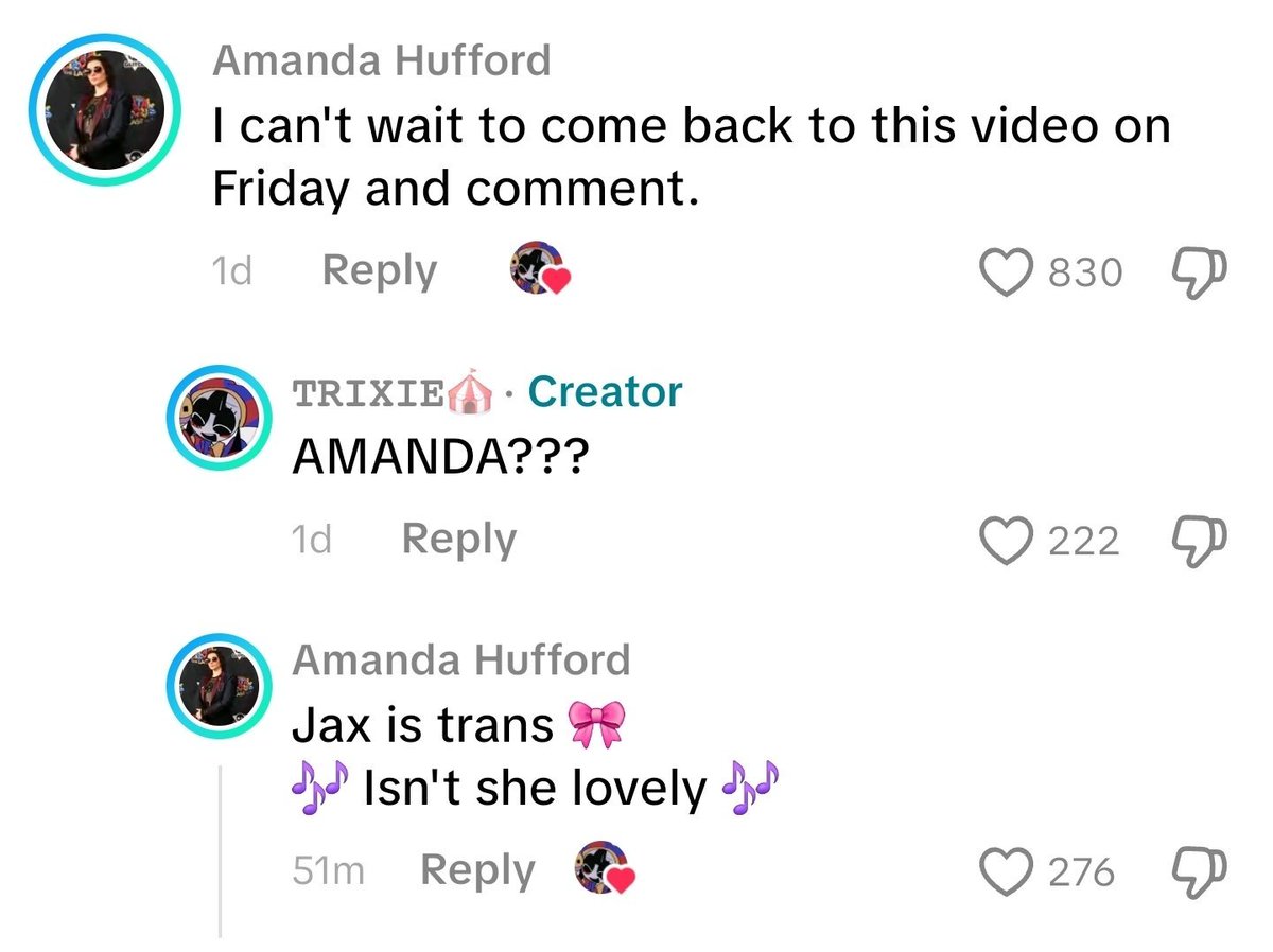 SpacePancakes's tweet photo. They're just outright confirming it now 😭❤️💝that girl is trans 🏳️‍⚧️ #tadcspoilers https://t.co/ZAZpADLnyF