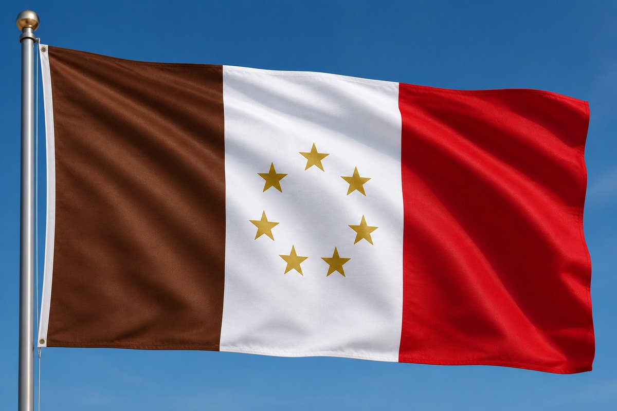 cheickberlin's tweet photo. Le Drapeau du nouveau Mali 
🤎 Café (marron) :
La terre ancestrale et les racines.
La stabilité, la force et le travail.
L’attachement à l’Afrique et à ses traditions.
🤍 Blanc :
La paix et l’unité.
La justice et la vérité.
L’espoir d’un avenir harmonieux. https://t.co/CKSnxjn1c9