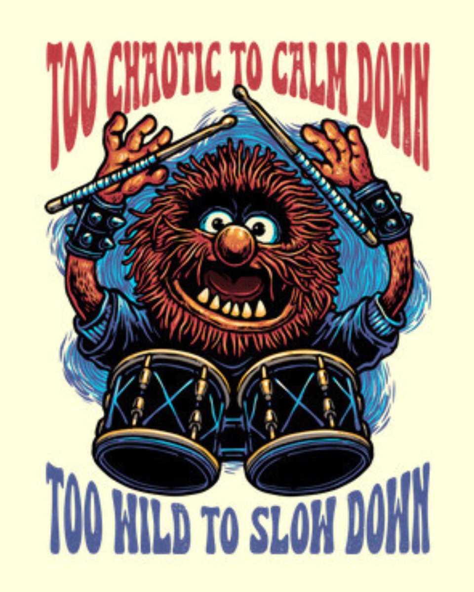teefury's tweet photo. THE DAILY | “Calm Down Slow Down” by #glitchygorilla starts at just $13 today only at #TeeFury! ⚡ 
https://t.co/jbbPK8RA4A

#tshirts #graphictee #teeoftheday #tees #tshirtoftheday #teeshirts #teefury #puppets #musical #comedy #character #family #animal #movies https://t.co/DxyOXnv8AU
