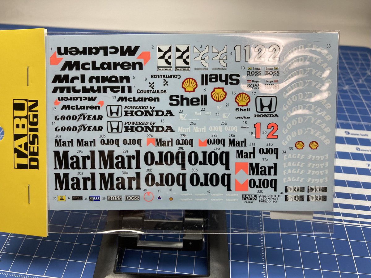 longtail314's tweet photo. 今回も頑張って参戦したいと思います。
キットはタミヤのマクラーレンMP4/7A。
デカールは別に用意。やっぱりこれがないとね。
締切は8月上旬！　間に合うか〜
 #オートモデリング https://t.co/L3U2sObBoW