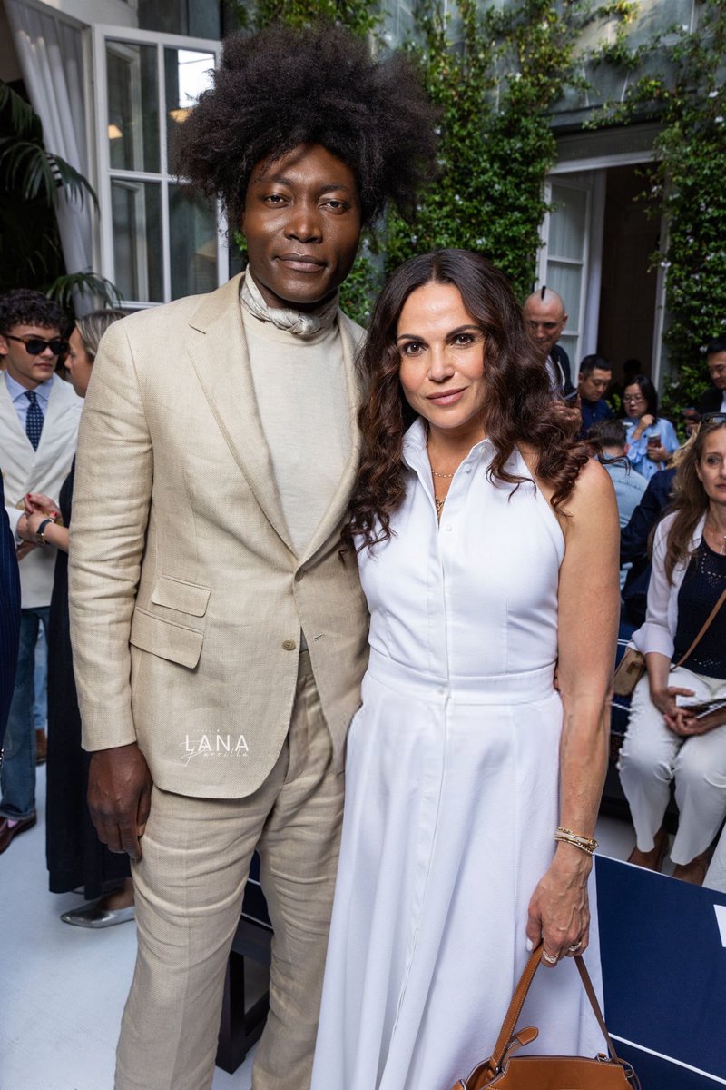 mediaplp's tweet photo. 📸 | Benjamin Clementine and Lana Parrilla attend the Ralph Lauren Spring 2027 Men's Collections Show during Milan Fashion Week. https://t.co/m3POoriwns