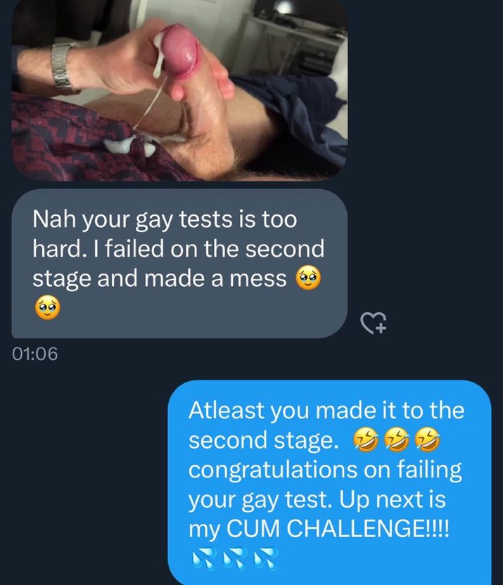 Mistress__San's tweet photo. Atleast he got to the second stage of my gay tests before exploding uncontrollably π€£π€£π¦π¦π¦π¦ #exhib #gay #twink #public #publicexhib #exhibitionist #exhibition #gaytwink #bulge #flash #hung #gaysex #gaymuscles #gaybodybuilder #gayhunk #gaymusclehunk #bodybuilderfuck #fuckboy https://t.co/UxazfoNjrg