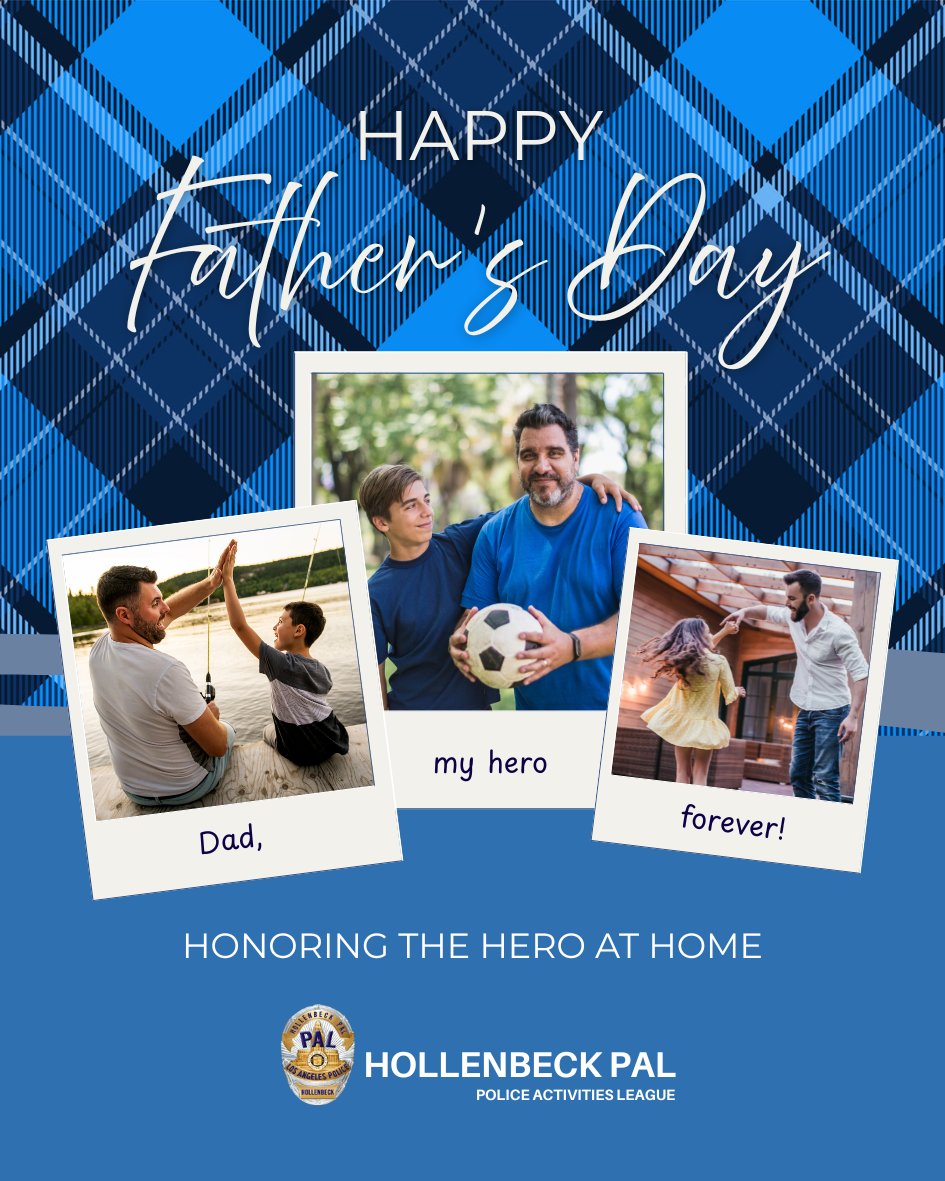 hollenbeckPAL's tweet photo. Happy Father's Day! 💙

Today, we celebrate all dads, father figures, grandfathers, mentors, and role models who guide, support, and inspire the next generation.

Thank you for your strength, dedication, and positive impact on our youth and families.

#FathersDay #HollenbeckPAL https://t.co/47mPRjl8Gh